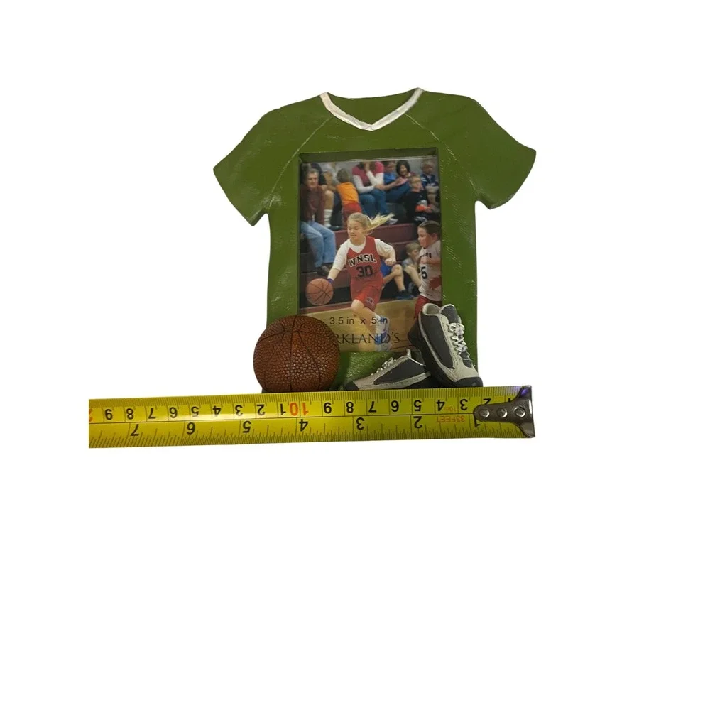 Kirkland's Basketball Jersey‎ Picture Frame Green Sports Decor Resin cottage
